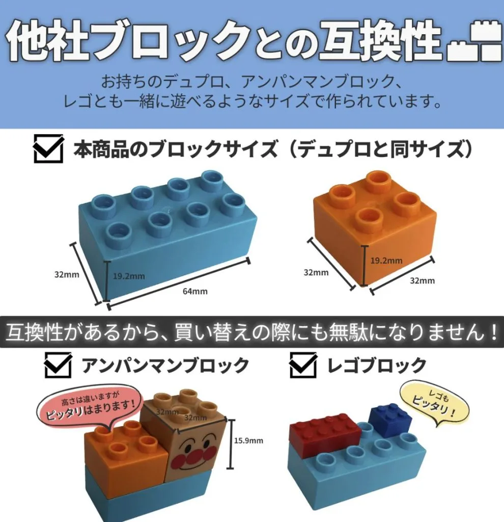 レビュー】Sunwardsブロックはレゴデュプロ互換？後悔しない？正直な感想と注意点｜ブロックコースター体験談 | おもちゃいろ