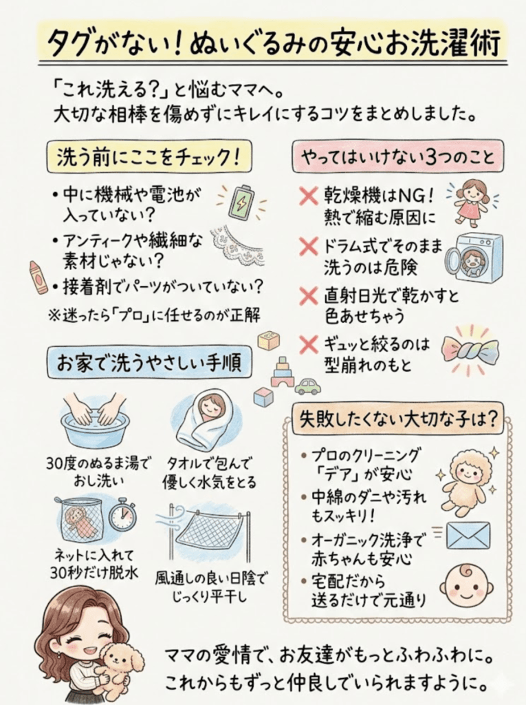 【水洗いNGな子はどうする？】洗えないぬいぐるみの拭き洗いテクニック