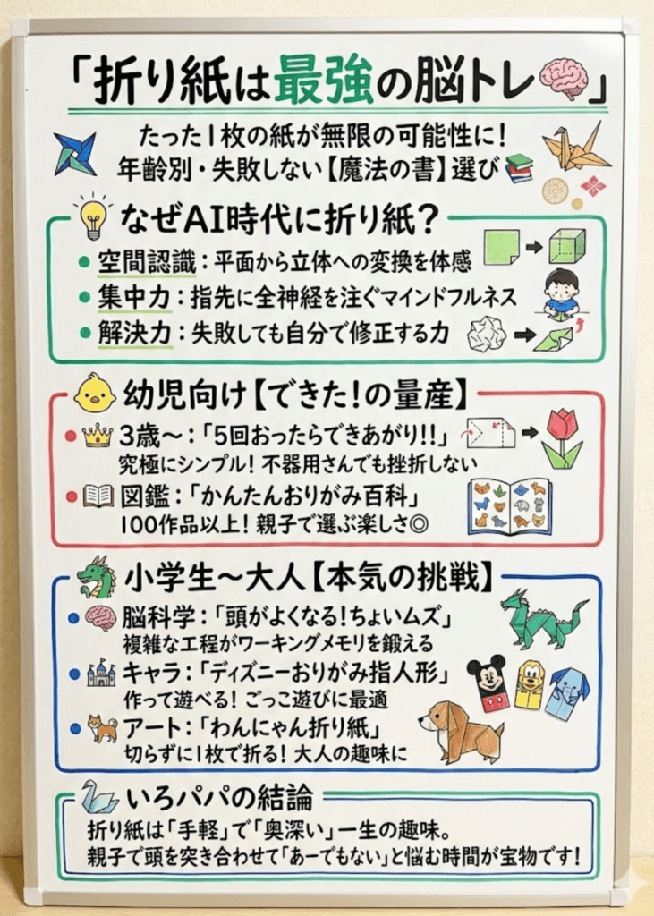 【折り紙の本おすすめ6選】子供（幼児・小学生）から大人まで！人気のランキングと選び方をわかりやすく説明した画像