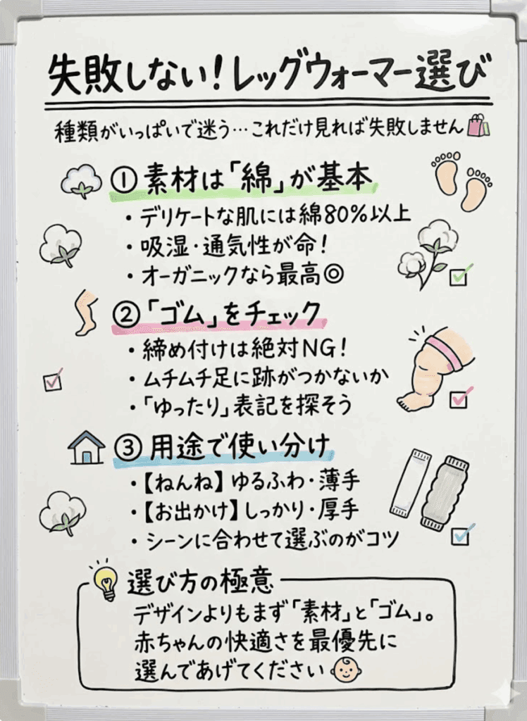 【実践ガイド】後悔しない！レッグウォーマー選び、3つのポイントとおすすめ5選を分かりやすく整理した画像
