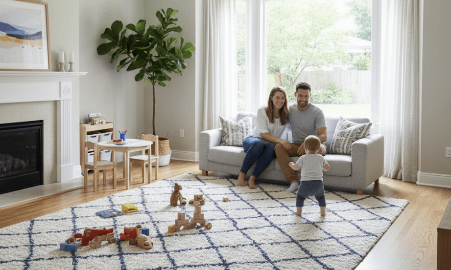 狭いリビングでもOK！キッズスペースのレイアウト術｜自宅で安全な遊び場を作る3つのステップ