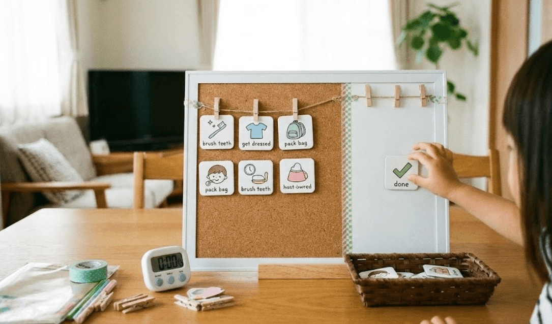 【100均】お支度ボード手作り！ダイソー・セリアで印刷不要？簡単おしゃれな作り方と失敗しないコツ