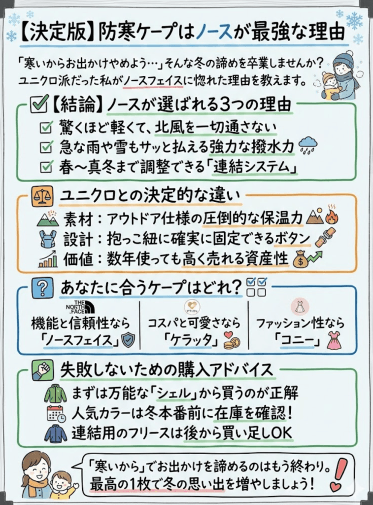 【徹底比較】ユニクロ vs ノースフェイス。なぜ僕は「ノースフェイス」を選んだのか?をわかりやすく説明した画像