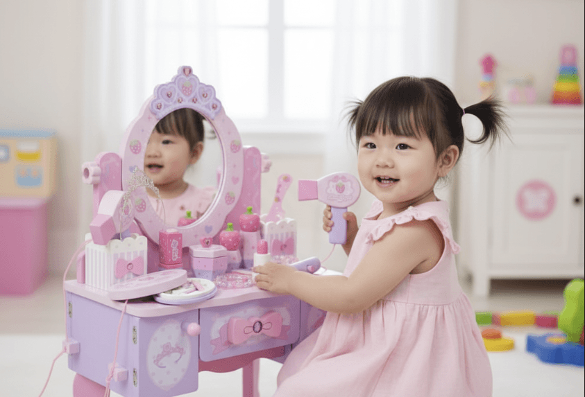 おもちゃのドレッサーおすすめ4選｜安いものから本格木製まで！女の子が夢中になる魔法の鏡台