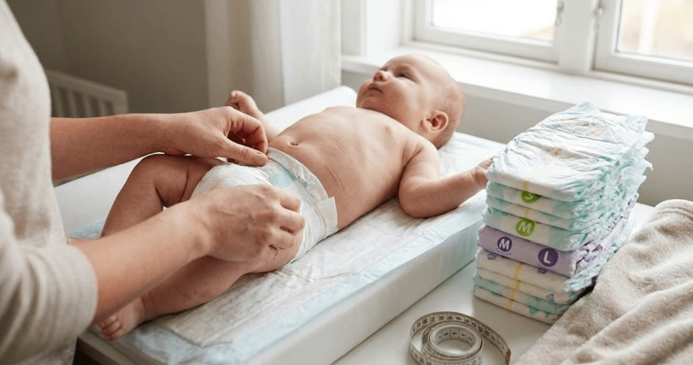 おむつのサイズアップ目安は？太ももとへそで見極める！メーカー別サイズ比較と移行の失敗回避術