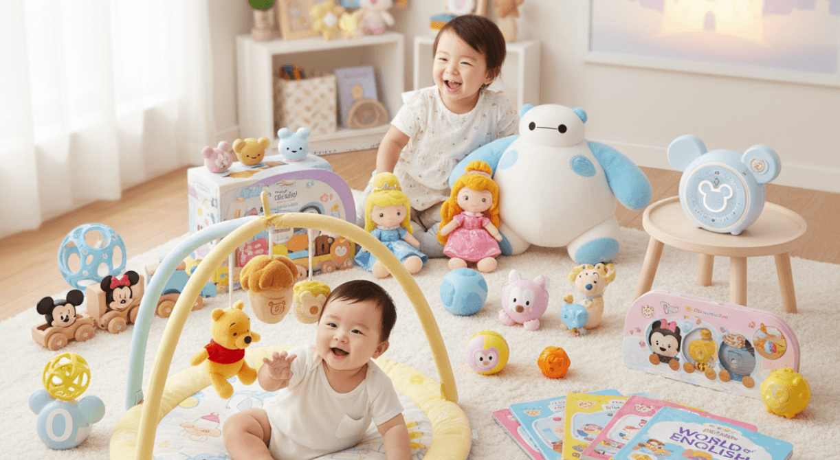 【年齢別】ディズニーおもちゃおすすめ完全ガイド！0歳のプーメリーからDWE,ドリームスイッチまで全網羅