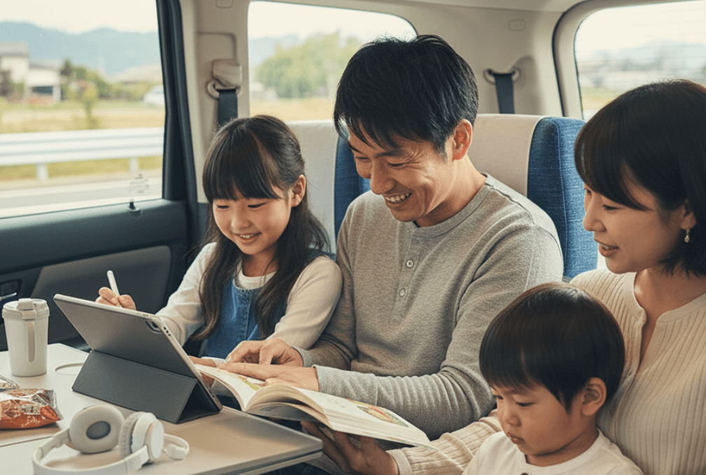 【子連れ旅行・帰省】移動中の暇つぶし＆神グッズ完全ガイド！車・新幹線で「ぐずらせない」準備と持ち物リスト