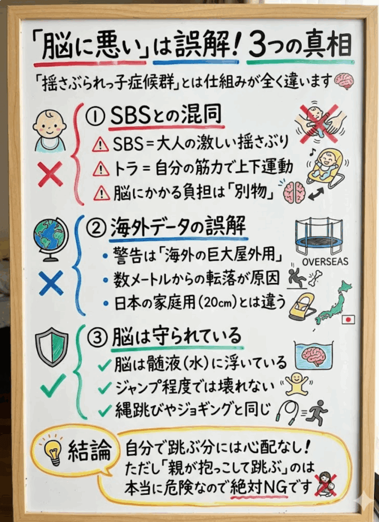 なぜ「脳に悪い」という誤解が広まった？3つの原因を徹底解剖を分かりやすく解説した図