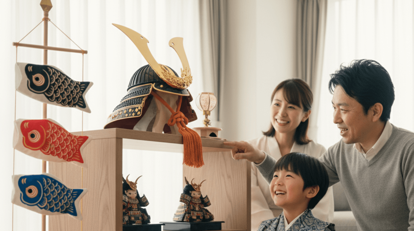 【五月人形】マンション向け「コンパクト・おしゃれ」なおすすめ決定版！兜飾り・室内鯉のぼりの選び方と初節句マナー