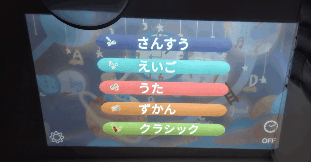 実際にAstrumを天井に映したときの画像