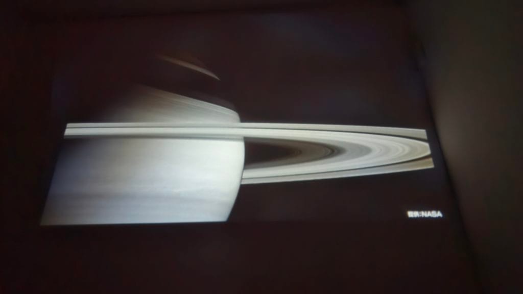 寝かしつけプロジェクターの土星の画像
