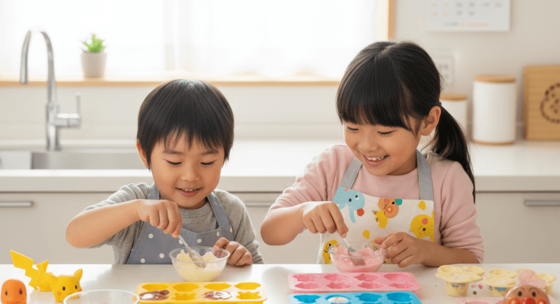 【バレンタイン】アンパンマンやポケモンのチョコを作ろう！おすすめ「クッキングトイ」とシリコン型活用術